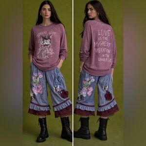 Shabby Chic bloomers with Bird and Floral Design